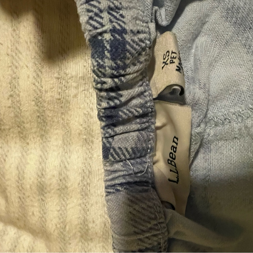 LL Bean Plaid Drawstring PJs - Picture 3 of 3